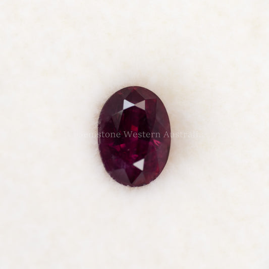 0.54 CT NATURAL UNHEATED RUBY - OVAL CUT