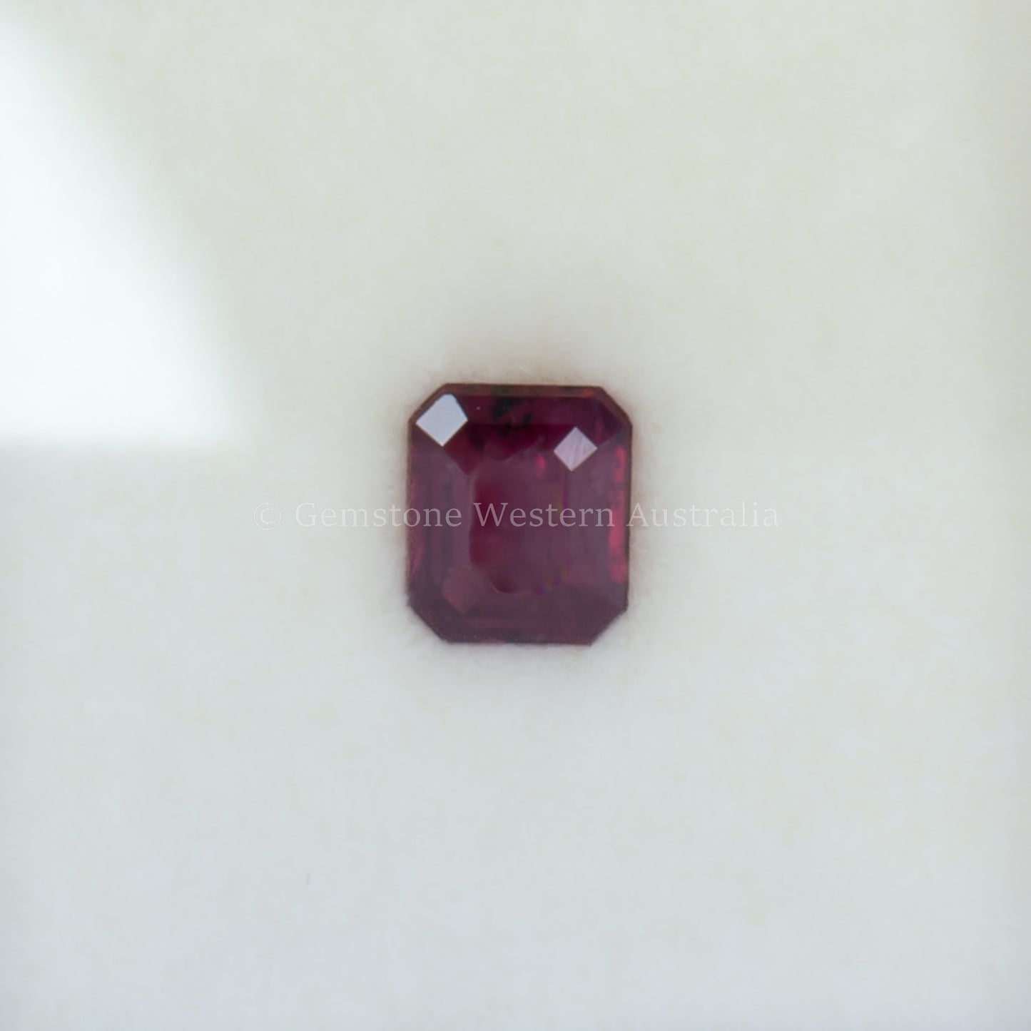 0.58 CT NATURAL UNHEATED RUBY - EMERALD RADIANT CUT