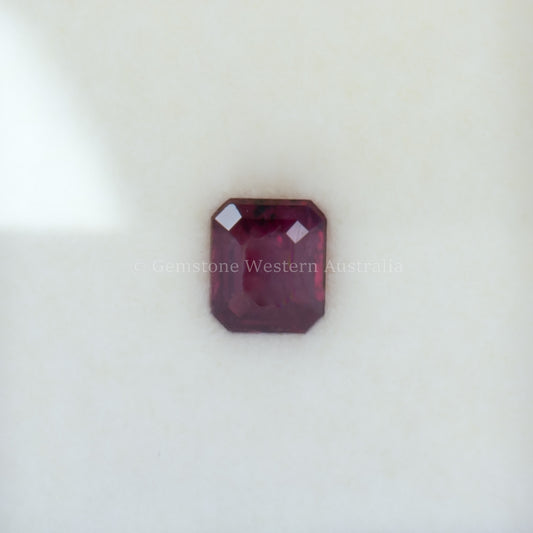 0.58 CT NATURAL UNHEATED RUBY - EMERALD RADIANT CUT