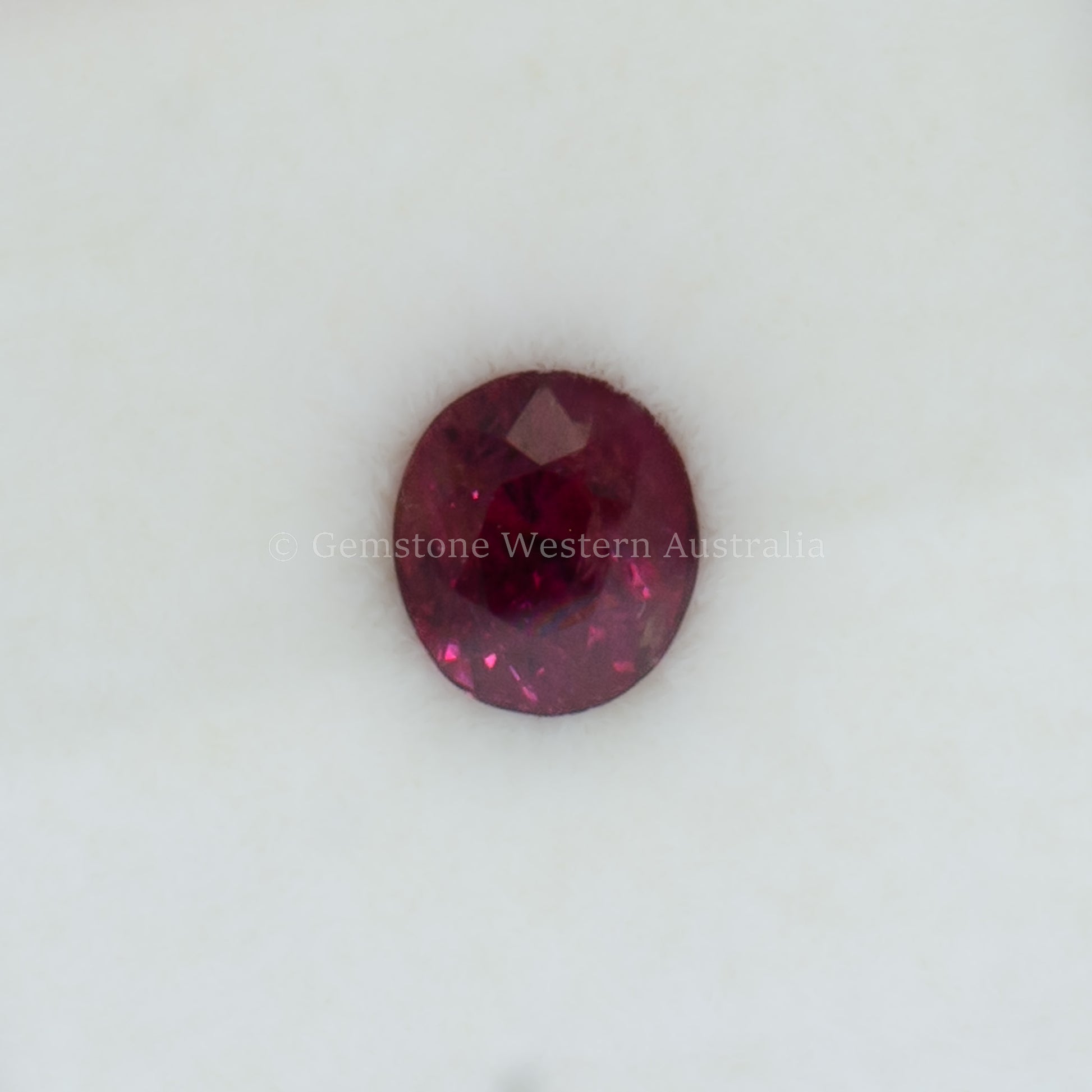 0.85 Ct Natural Unheated Ruby - Oval Cut