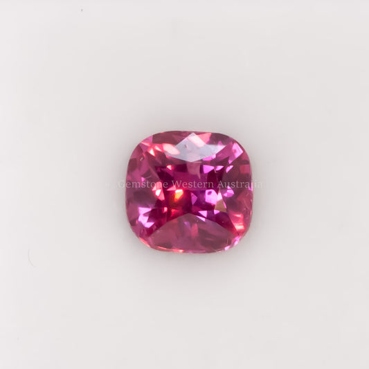 1.25 CT NATURAL UNHEATED PINK SAPPHIRE - CUSHION CUT