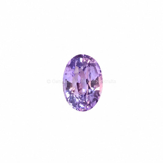 1.07 ct natural unheated violet sapphire, oval cut