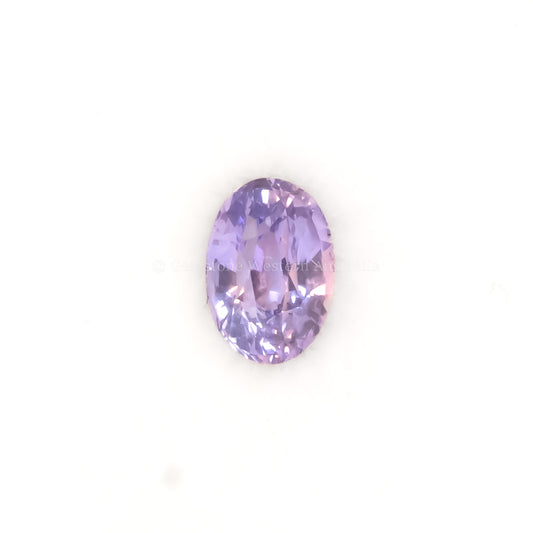 1.07 CT NATURAL UNHEATED VIOLET SAPPHIRE - OVAL CUT