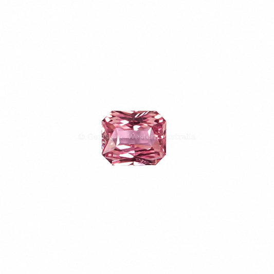 1.07 ct unheated natural padparadscha sapphire, octagon cut