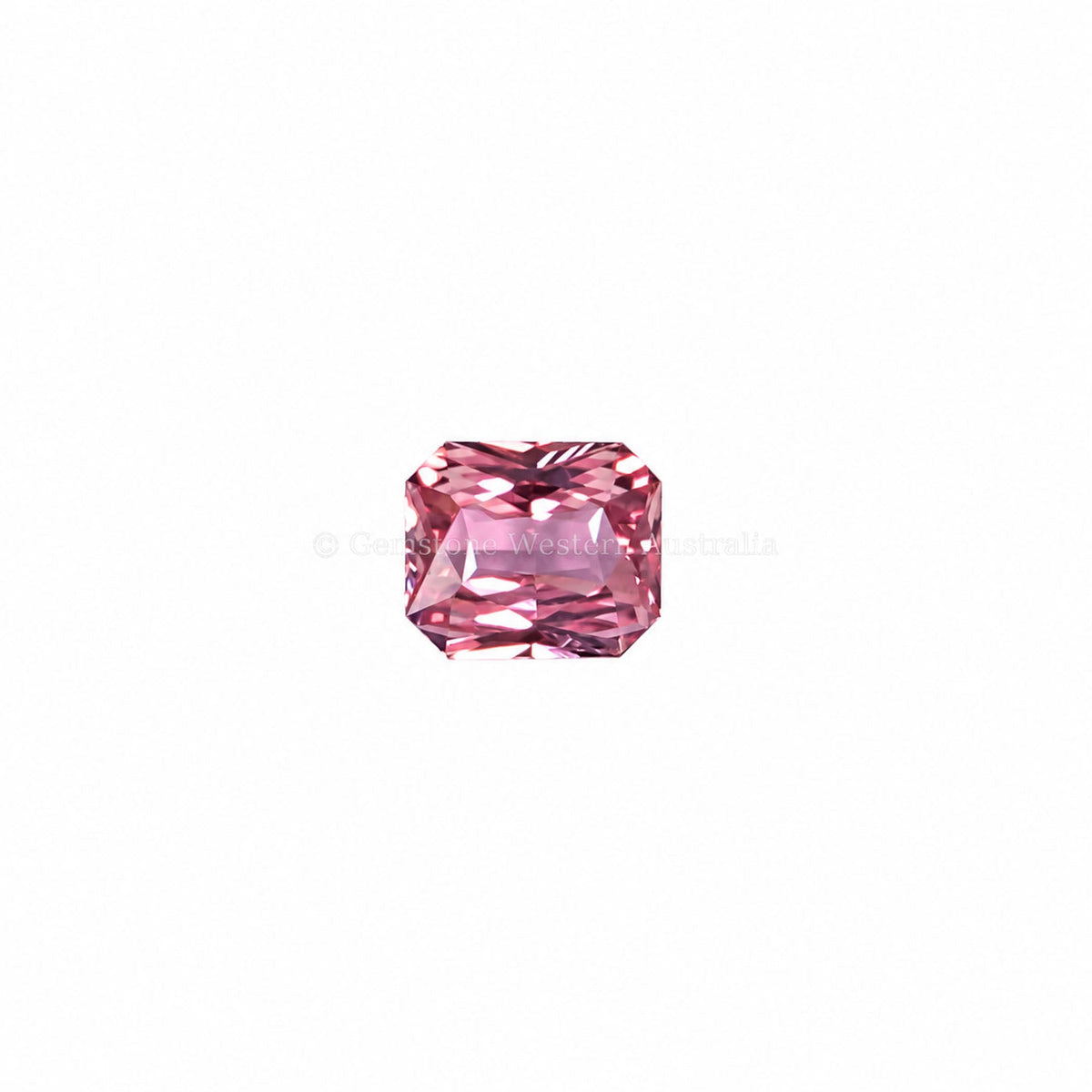1.07 ct padparadscha sapphire, octagon cut, second view