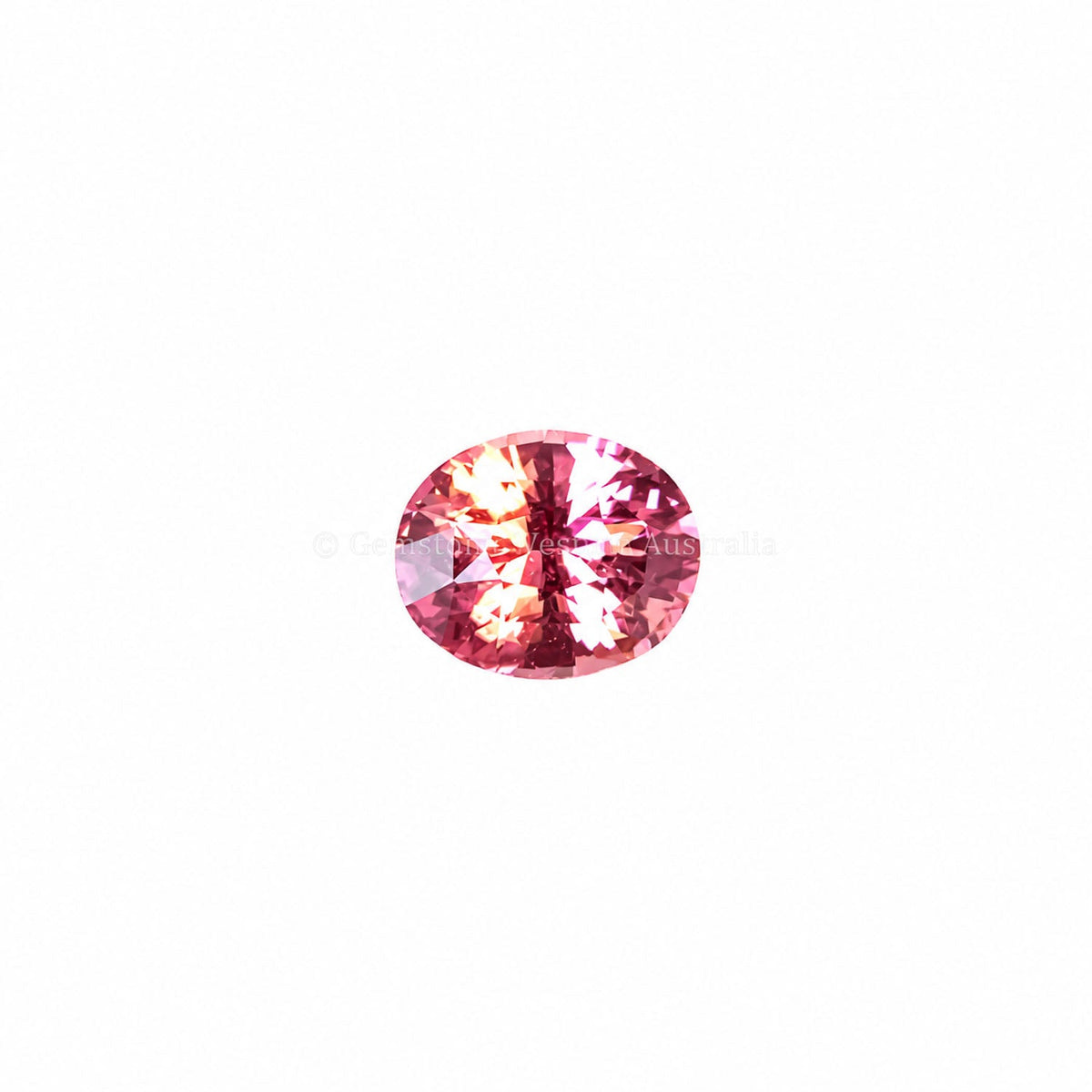 1.58 ct padparadscha sapphire, oval cut, second view