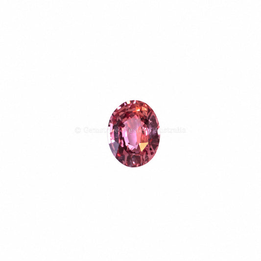 1.07 ct unheated natural padparadscha sapphire, oval cut