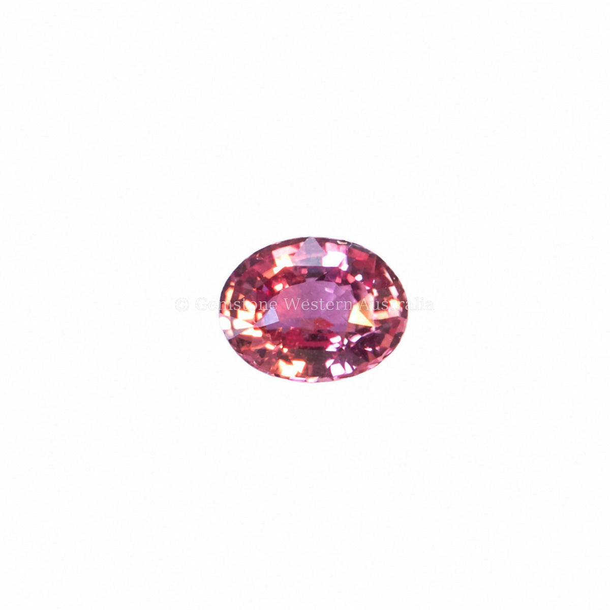 1.07 ct padparadscha sapphire, oval cut, second view