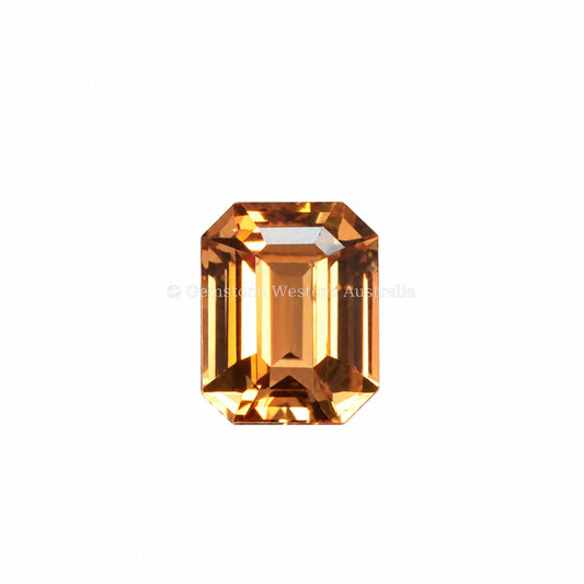 2.06 ct natural unheated padparadscha sapphire, octagon cut