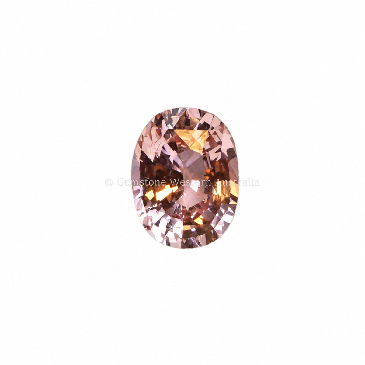1.21 ct natural unheated padparadscha sapphire, oval cut