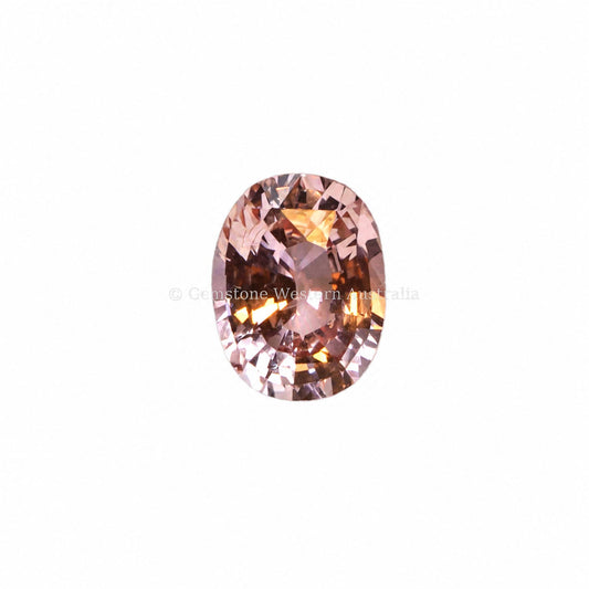 1.21 ct natural unheated padparadscha sapphire, oval cut