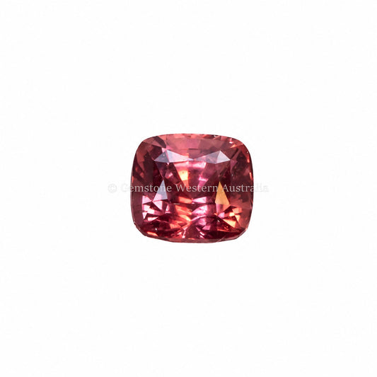 1.12 ct natural unheated padparadscha sapphire, cushion cut