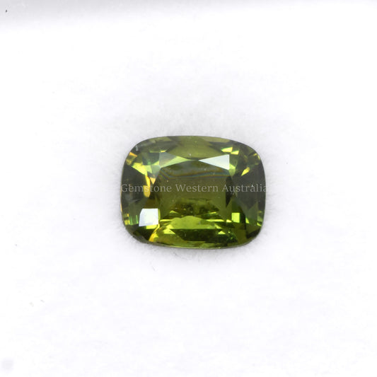 1.63 CT NATURAL UNHEATED GREEN SAPPHIRE - CUSHION CUT