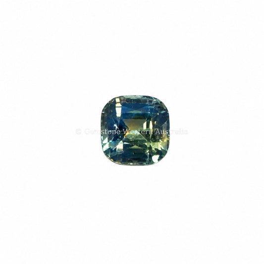 1.16 ct natural unheated teal sapphire, cushion cut
