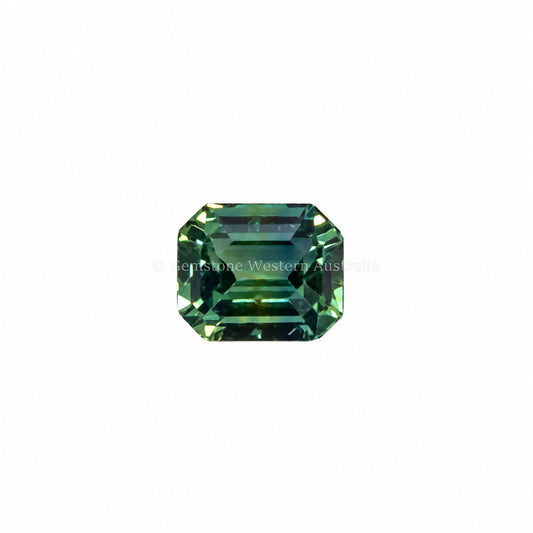 1.20 ct natural unheated teal sapphire, octagonal cut