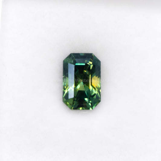 1.42 CT NATURAL UNHEATED TEAL SAPPHIRE - OCTAGONAL CUT