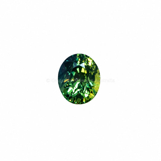 1.09 ct natural unheated teal sapphire, oval cut