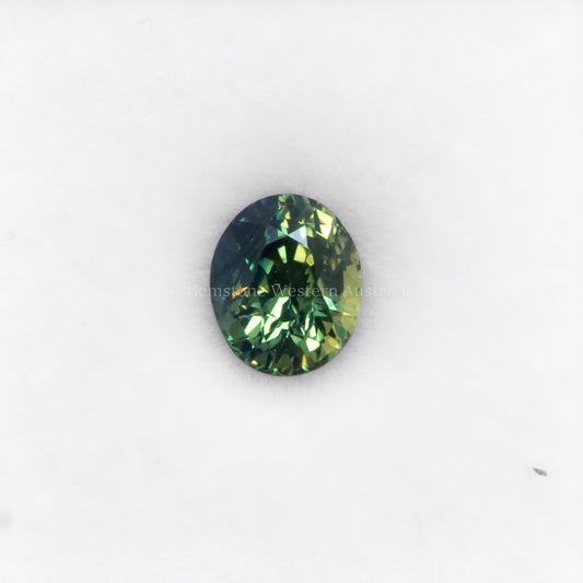 1.09 CT NATURAL UNHEATED TEAL SAPPHIRE - OVAL CUT
