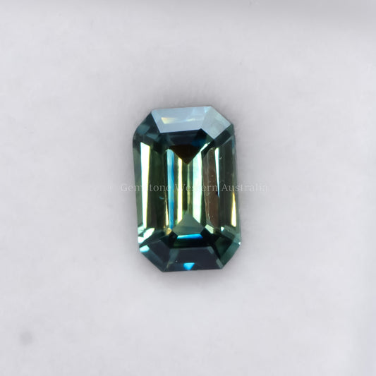 1.16 CT NATURAL UNHEATED TEAL SAPPHIRE - OCTAGONAL CUT