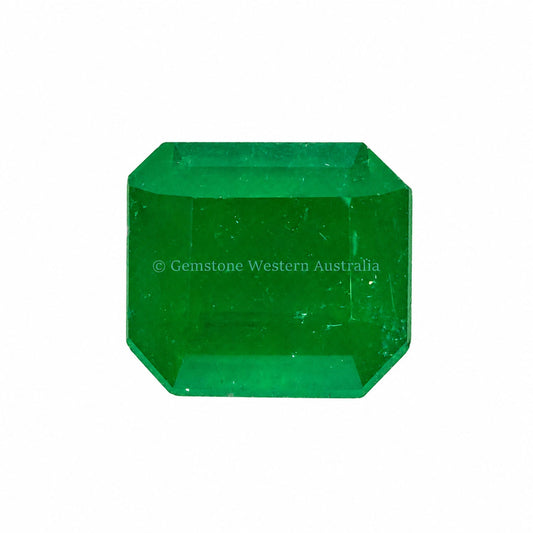 4.17 ct natural Colombian emerald, elongated emerald cut
