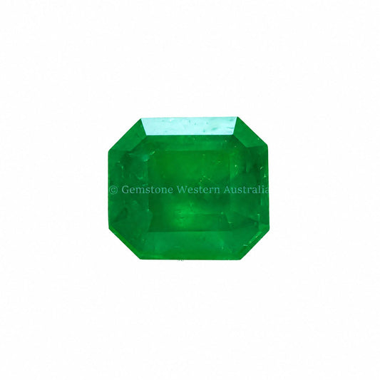 3.01 ct natural Colombian emerald, elongated emerald cut