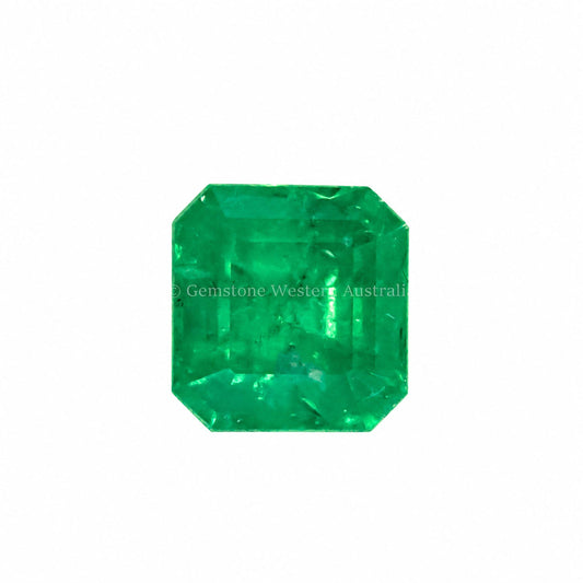 2.34 ct natural Colombian emerald, elongated emerald cut