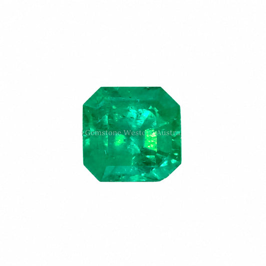1.55 ct natural Colombian emerald, emerald cut loose gemstone