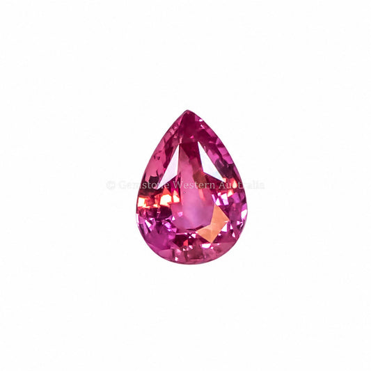 1.18 ct natural unheated padparadscha sapphire, pear cut