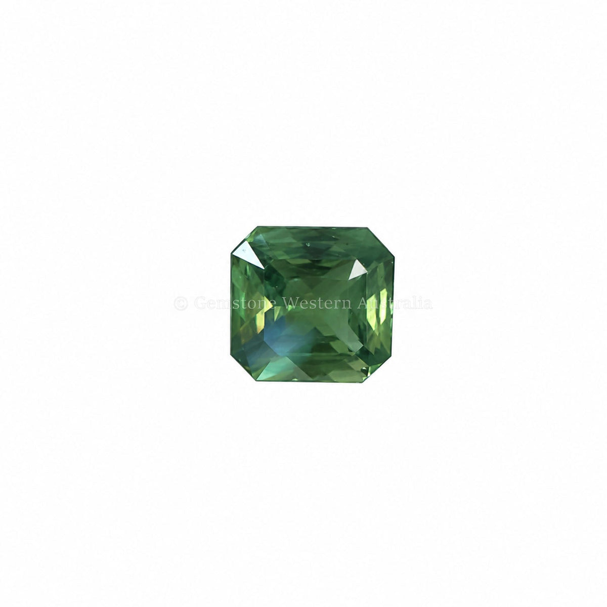 0.66 ct octagon cut alexandrite photographed in daylight