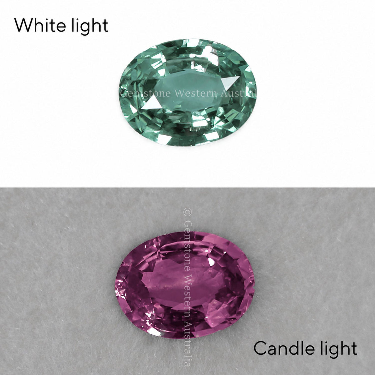 1.02 ct natural alexandrite, oval cut chrysoberyl
