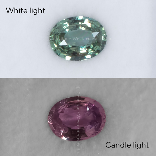1.02 CT NATURAL ALEXANDRITE - OVAL CUT