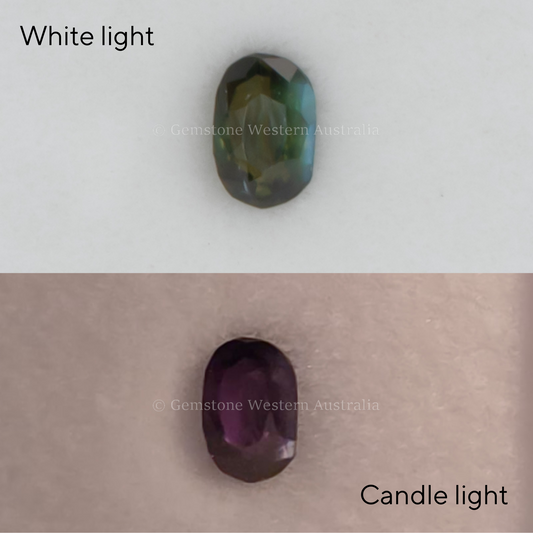 0.45CT NATURAL ALEXANDRITE - OVAL CUT