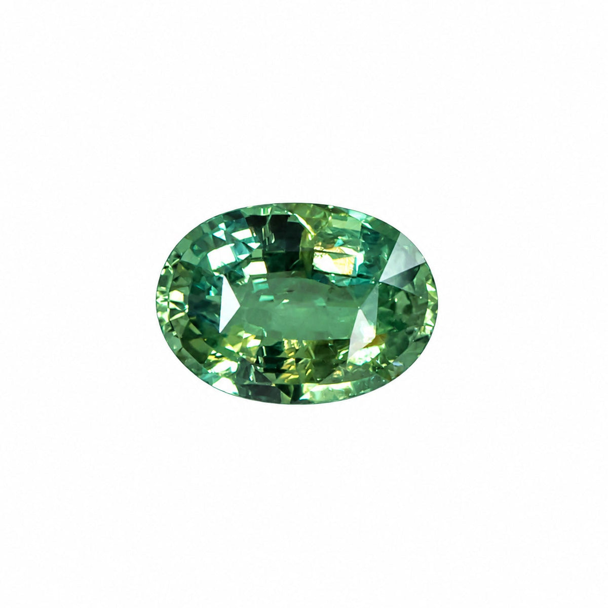 1.65 ct oval cut alexandrite photographed in daylight