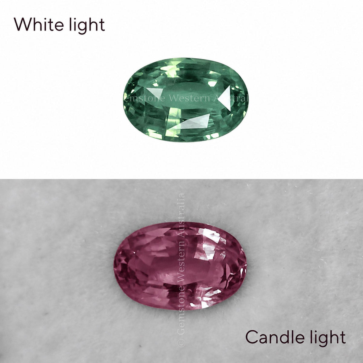 1.04 ct natural alexandrite, oval cut chrysoberyl