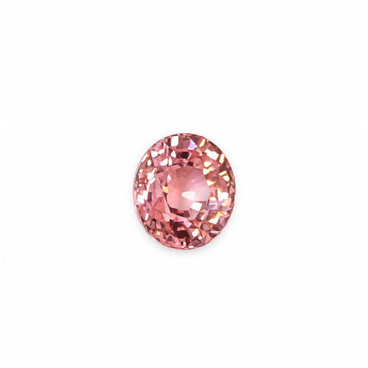 0.99 ct natural unheated padparadscha sapphire, oval cut