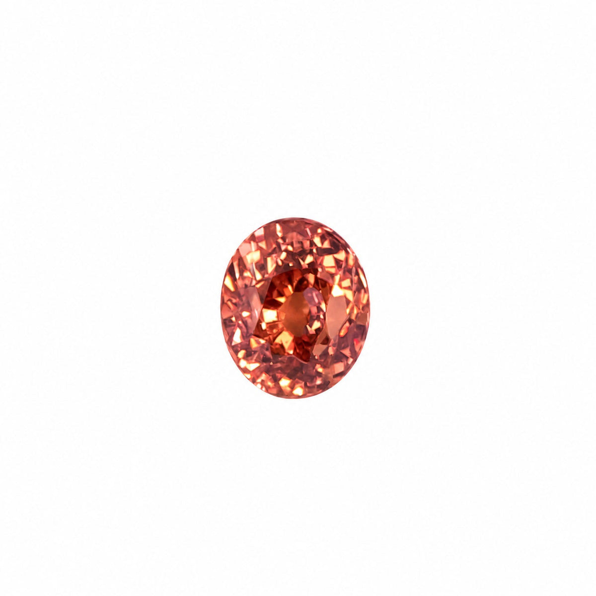 1.00 ct natural unheated padparadscha sapphire, oval cut