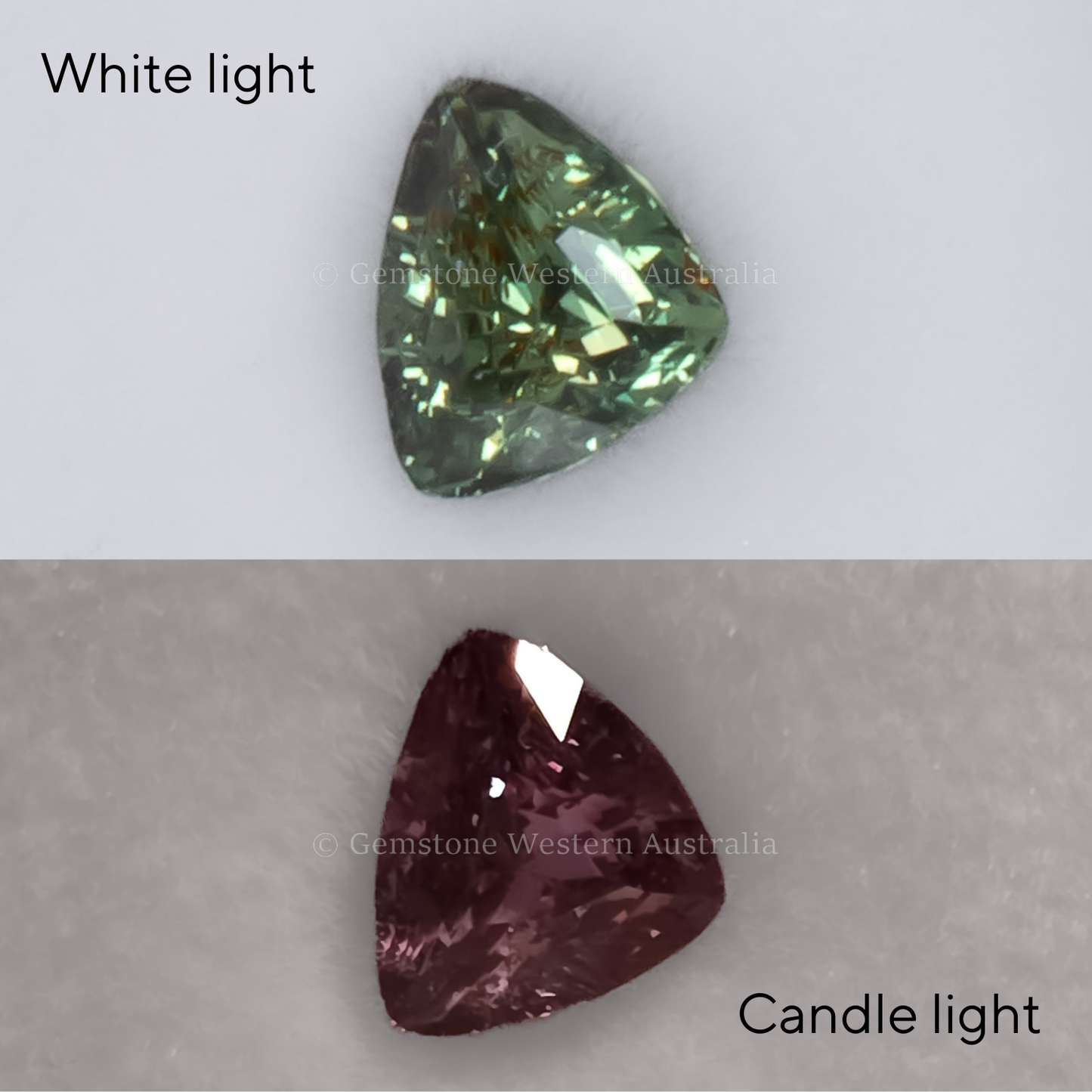 1.05 CT NATURAL ALEXANDRITE - CUSHION TRIANGULAR CUT