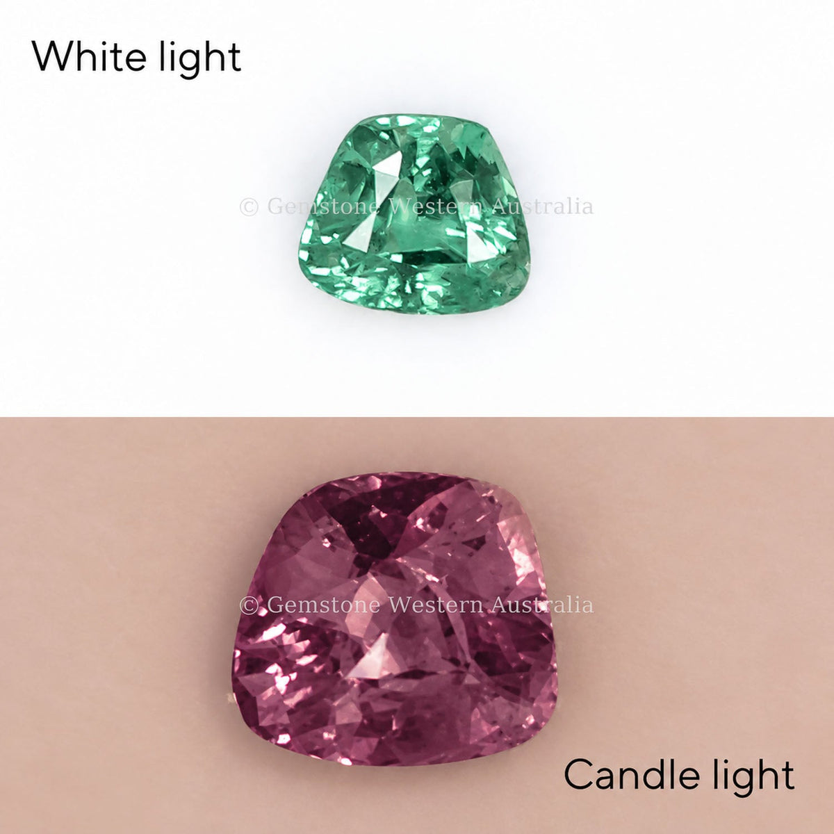 0.78 ct natural alexandrite, fancy cut chrysoberyl