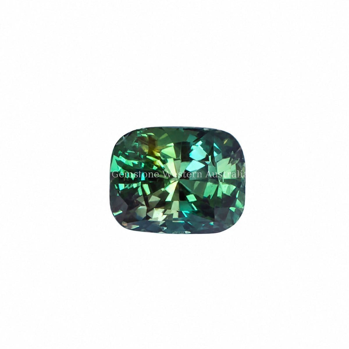 1.08 ct rectangular cushion cut alexandrite photographed in daylight