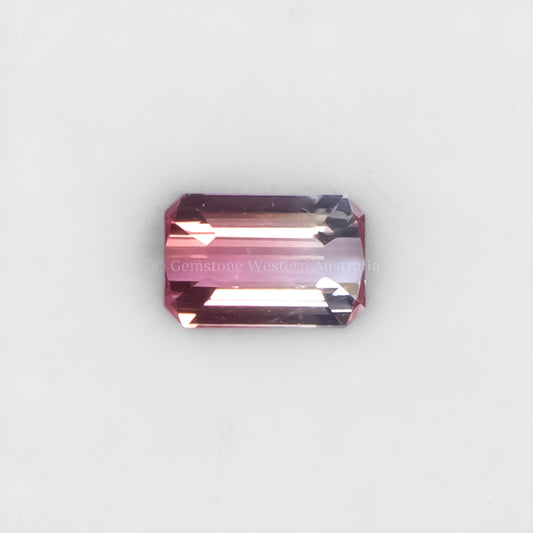 0.97 CT NATURAL BICOLOUR TOURMALINE - OCTAGONAL CUT