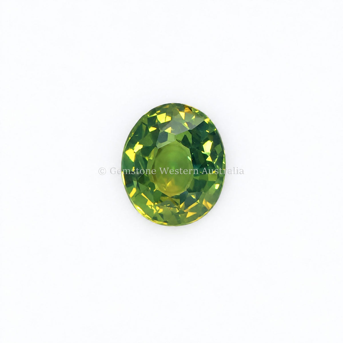 1.57 ct oval cut alexandrite photographed in daylight