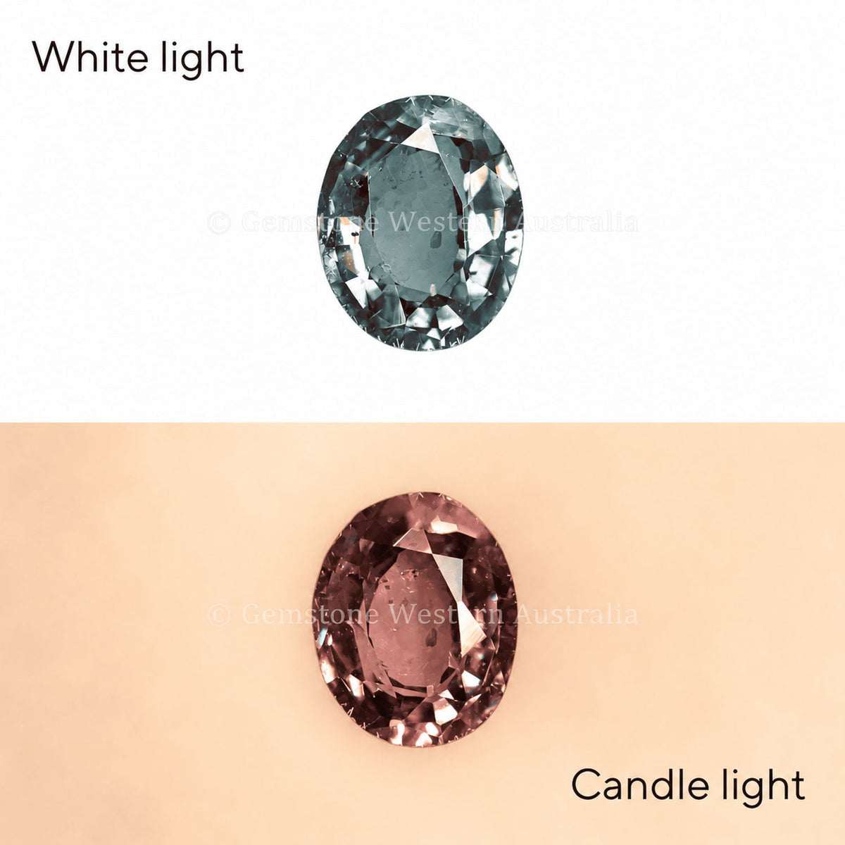 0.20 ct natural alexandrite, oval cut chrysoberyl