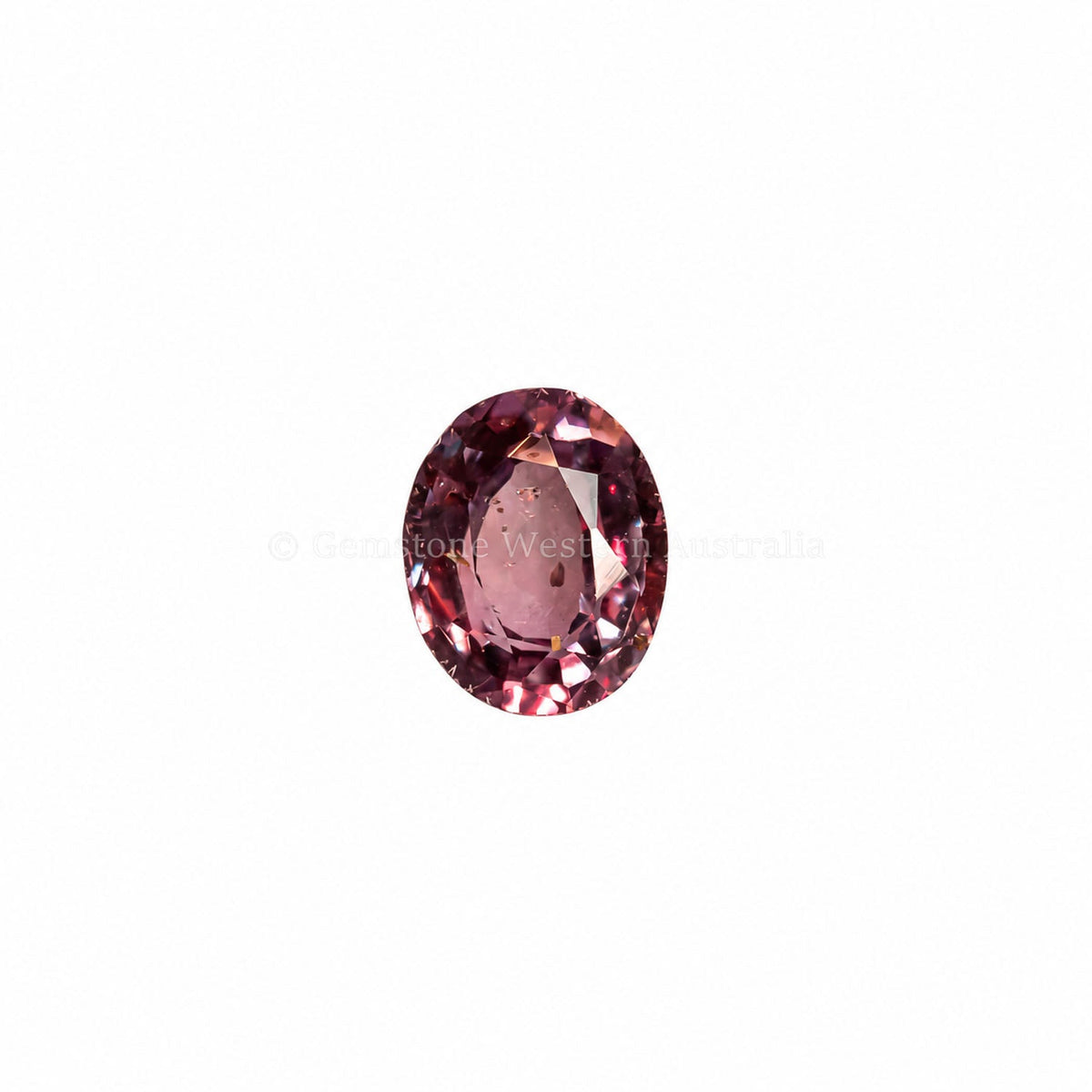 0.20 ct oval cut alexandrite, alternate view