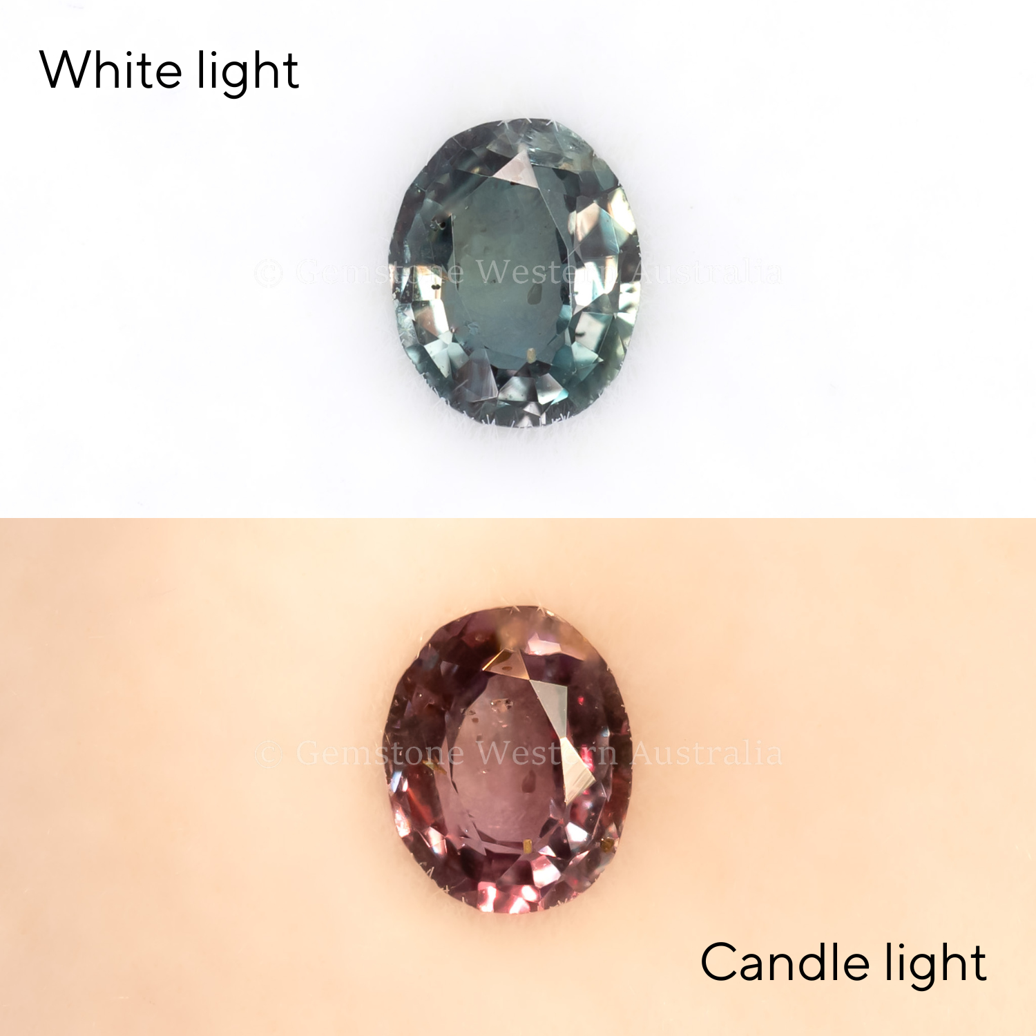 0.20 CT NATURAL ALEXANDRITE - OVAL CUT - MIX