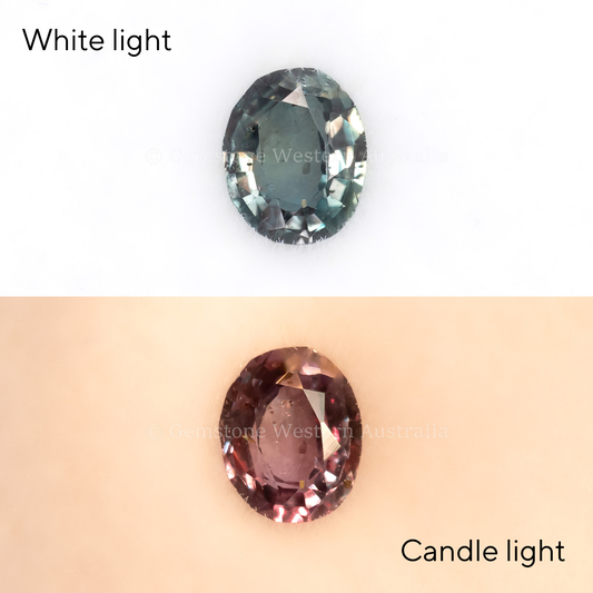 0.20 CT NATURAL ALEXANDRITE - OVAL CUT - MIX