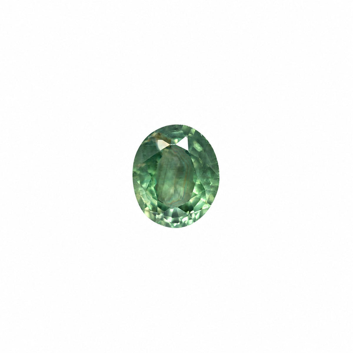 0.42 ct oval cut alexandrite photographed in daylight