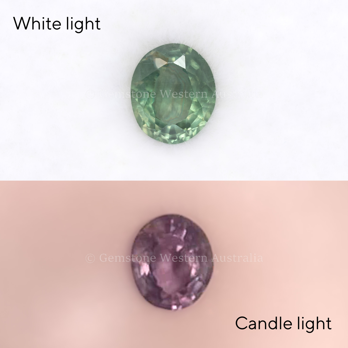 0.42 CT NATURAL ALEXANDRITE - OVAL CUT MIX LIGHT