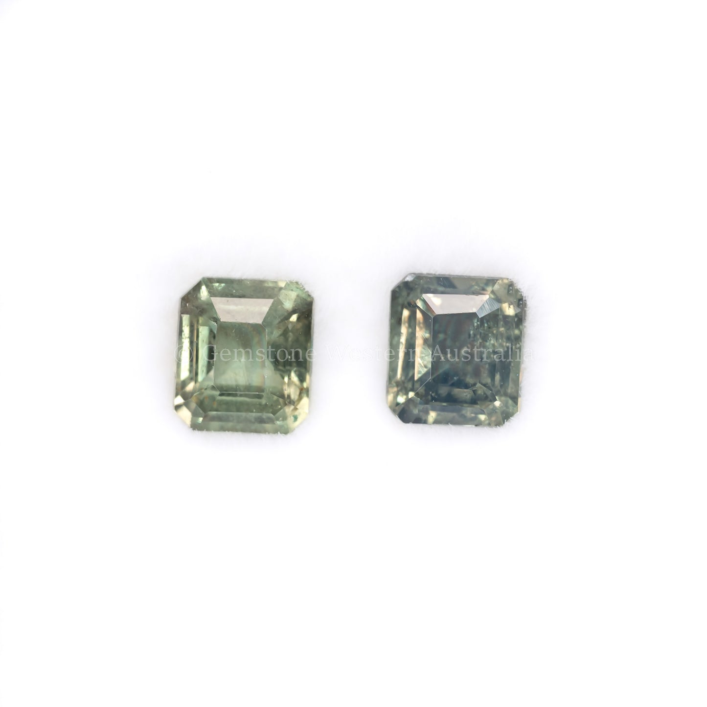 0.96 NATURAL ALEXANDRITE PAIR UNDER WHITE LIGHT