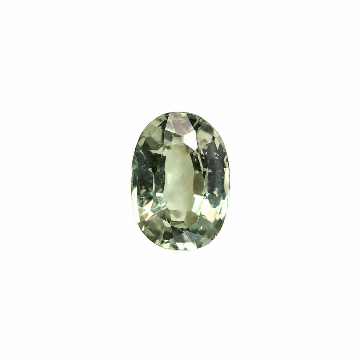 0.38 ct oval cut alexandrite photographed in daylight