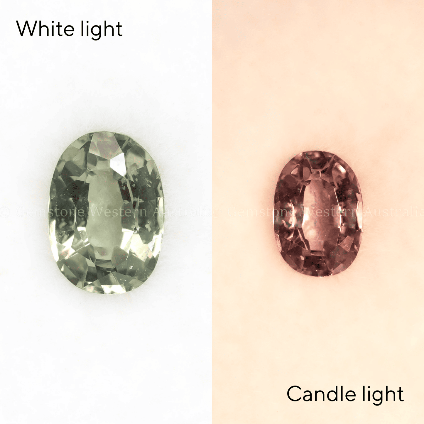 0.38 CT NATURAL ALEXANDRITE - OVAL CUT